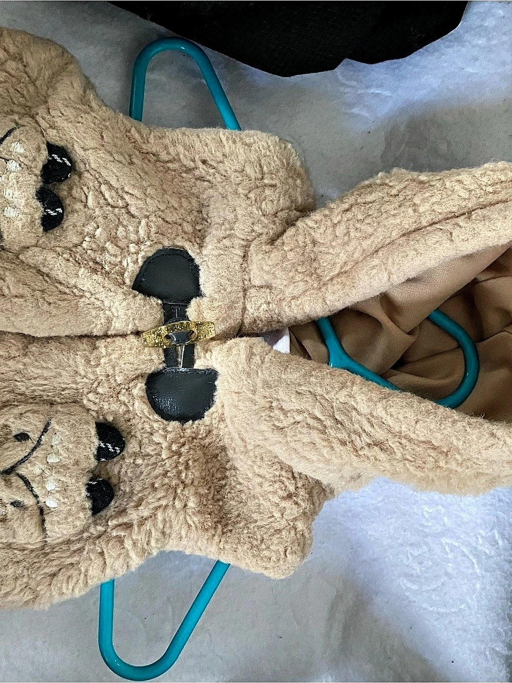 Little Lass Baby Faux Fur Jacket Size 0/3M - Picture 3 of 4